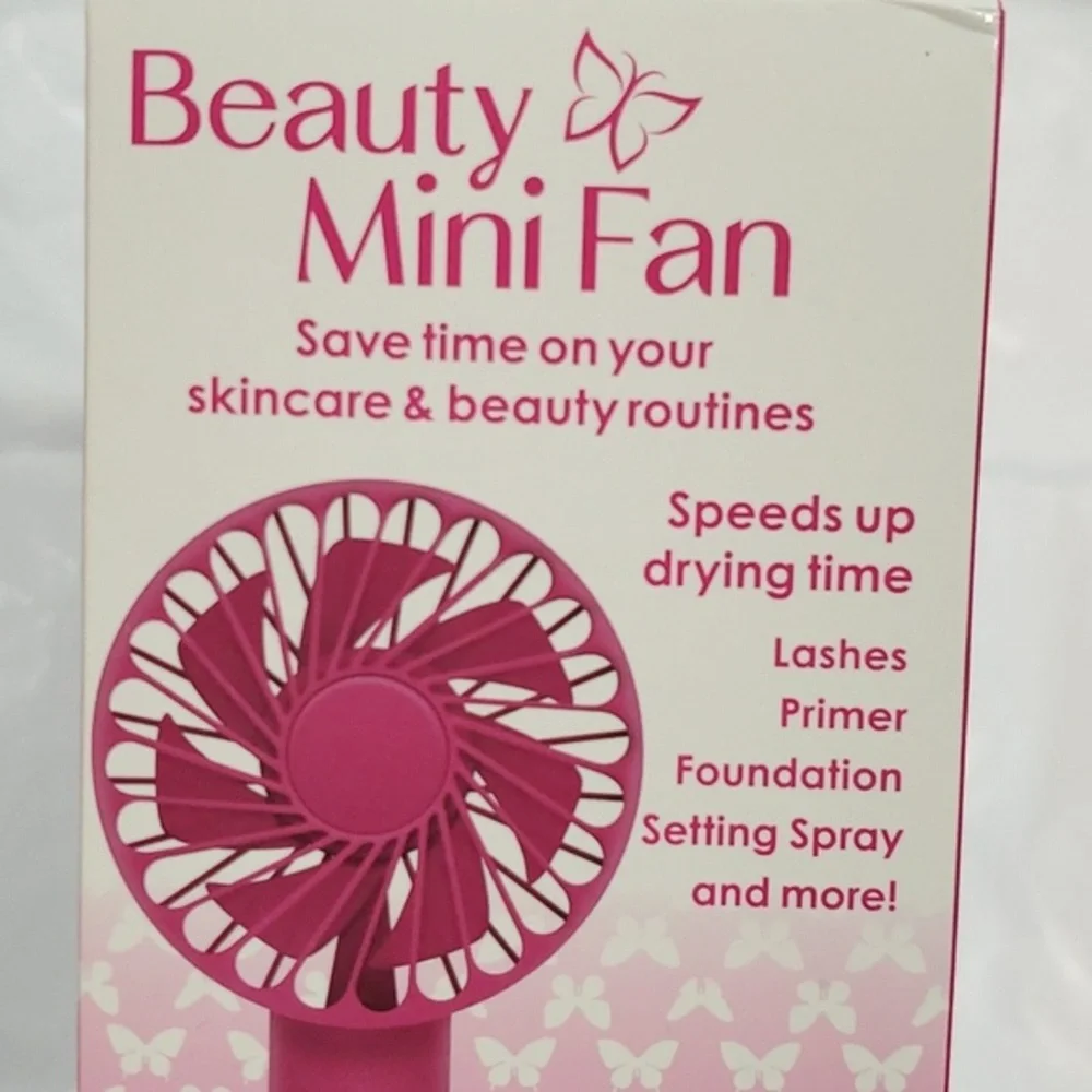 Pink‎ Battery operated Handheld Mini Facial Fan new